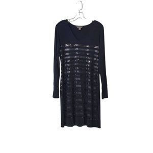 Tommy Bahama Sequined Black Jersey Dress